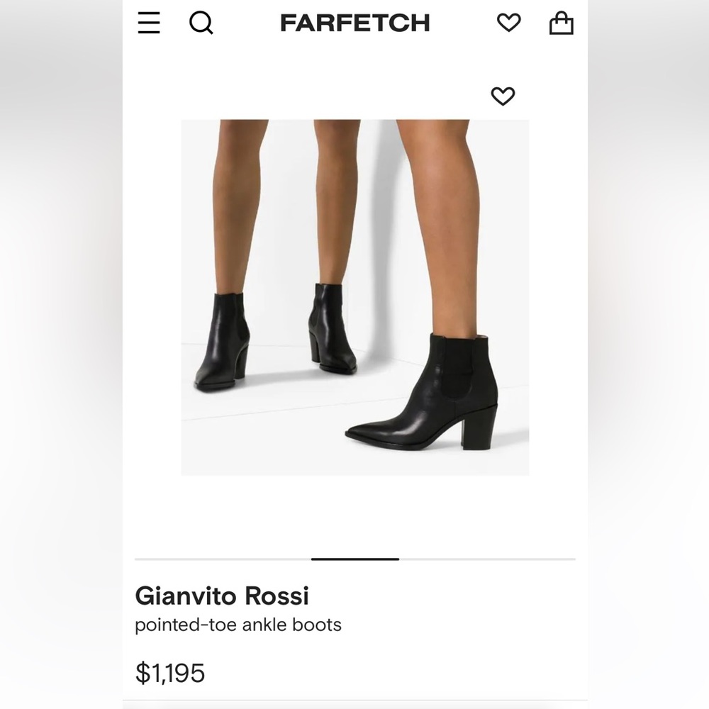 Gianvito Rossi Pointed-toe Ankle Boots